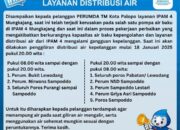 Gangguan Layanan Air di Palopo, Perumda TM Lakukan Penggiliran Distribusi